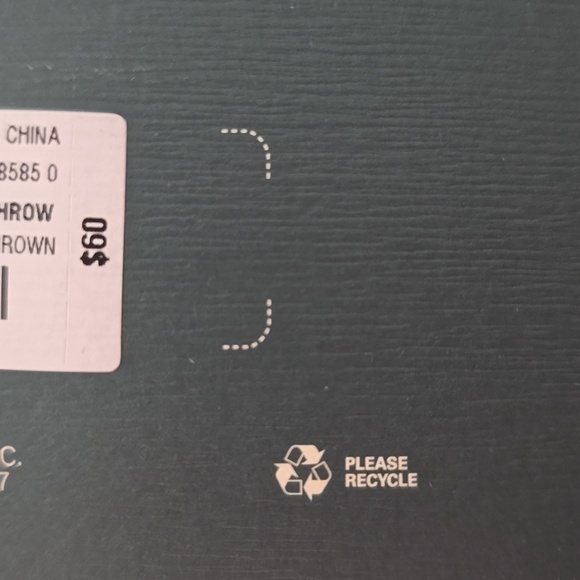 LINDEN BRAND BROWN SHEARLING FAUX FUR THROW 50"x 60" - Picture 3 of 6